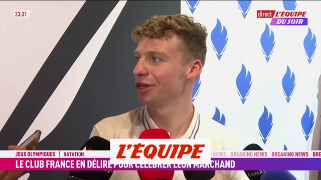 Léon Marchand : «Je suis en train de réaliser» - Natation - JO 2024