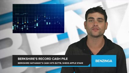 Download Video: Warren Buffet's Berkshire Hathaway's Cash Pile Hits Record $277 Billion in Q2, As It Sheds Apple Stake