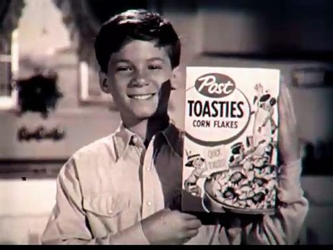 1950s Peter Graves Post Toasties TV commercial Who Ate My Post Toasties