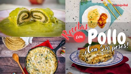 ¿Qué cocinar hoy? Checa estas 4 comidas con pollo por menos de $70 pesos
