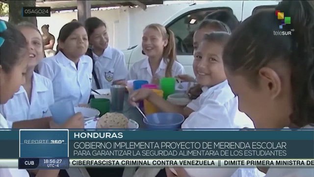 El gobierno de Honduras puso en funcionamiento nuevos proyectos dentro del programa nacional de alimentación escolar 2024