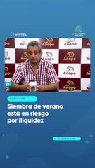 Siembra de verano está en riesgo por iliquidez