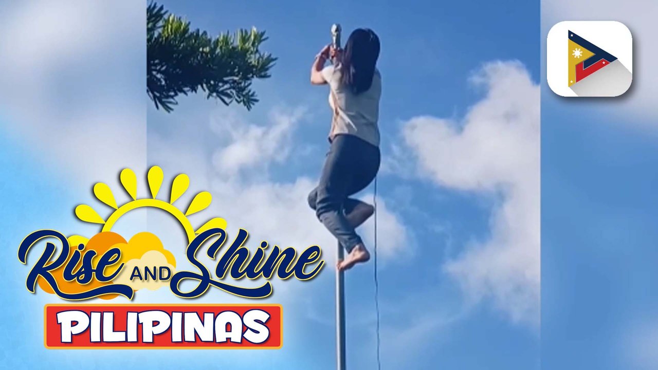 Sunshine Stories | Isang guro mula sa Sabtang, Batanes, hinangaan ng marami dahil sa buwis-buhay niyang pag-akyat sa isang flagpole