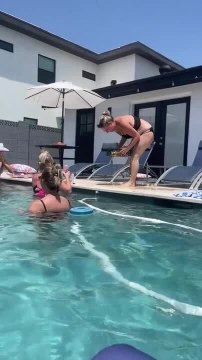 Woman Spills Tray of Drinks While Dancing at Bachelorette Party