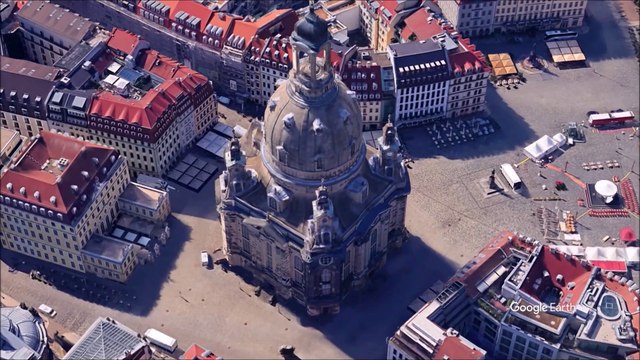 The Frauenkirche is a Lutheran church in Dresden Germany