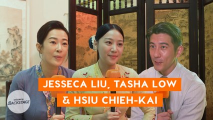 Jesseca Liu, Tasha Low and Hsiu Chieh-kai on the set of Emerald Hill in Melaka | E-Junkies