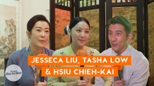 Jesseca Liu, Tasha Low and Hsiu Chieh-kai on the set of Emerald Hill in Melaka | E-Junkies