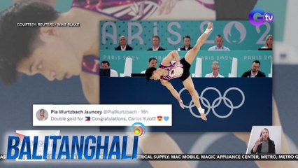 2-time Olympic gold medalist Carlos Yulo, binati ng ilang Pinoy celebreties | Balitanghali