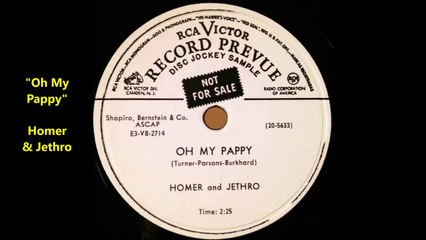 Oh My Pappy - Homer and Jethro (1954)