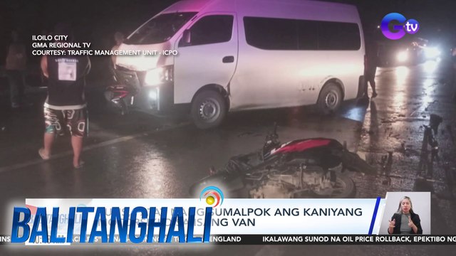 Pulis, patay nang sumalpok ang kaniyang motorsiklo sa isang van | Balitanghali