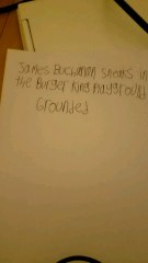 James Buchanan sneaks in the Burger King playground/ Grounded / Punished Credits to Colors 358
