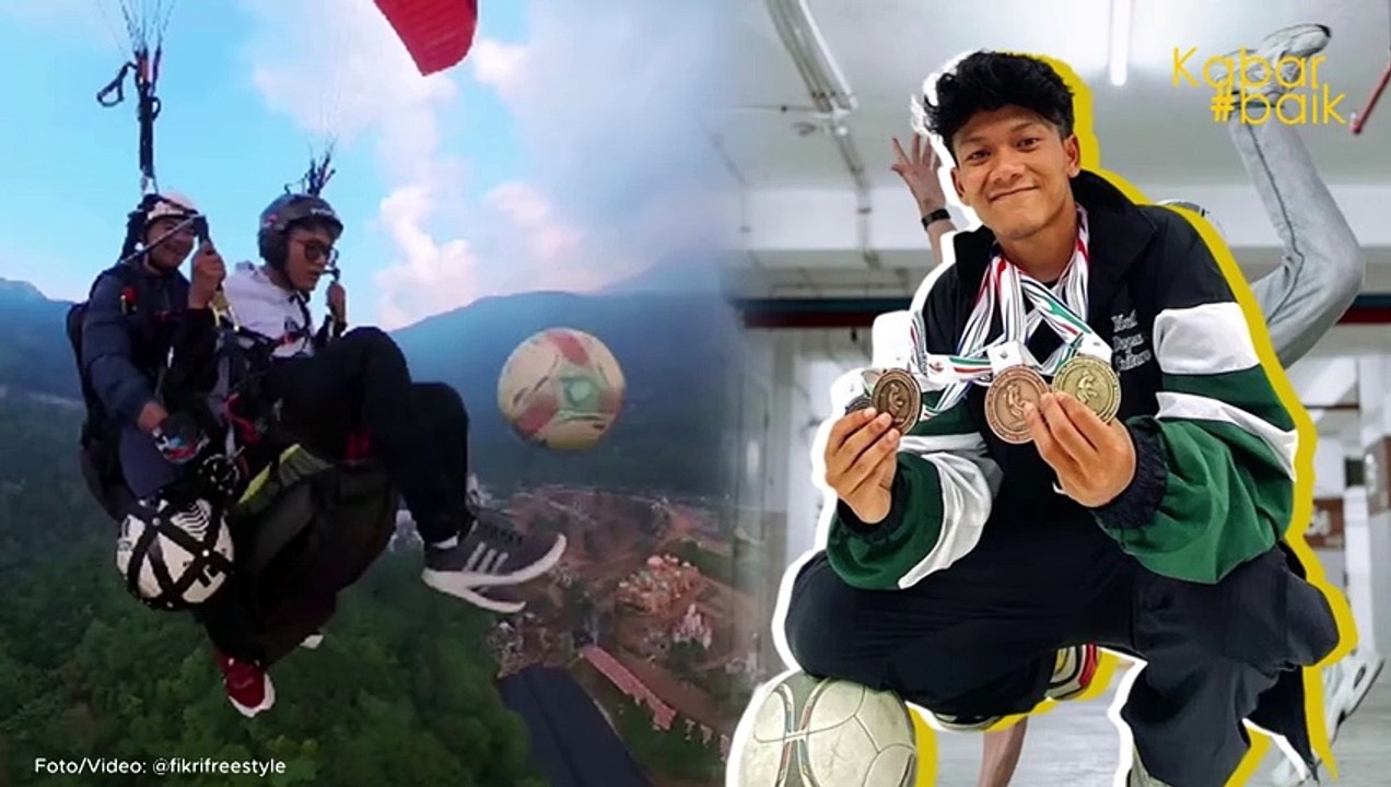 M FIKRI SIRATH, ATLET SUKABUMI CETAK REKOR ASIA DENGAN 10 KALI JUGGLING BOLA DI UDARA