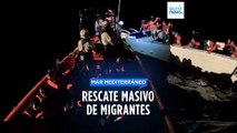 Tragedia en el Mediterráneo: 73 migrantes rescatados en 48 horas