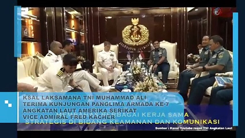 KSAL Laksamana TNI Muhammad Ali Terima Kunjungan Panglima Armada ke 7 Angkatan Laut Amerika Serikat