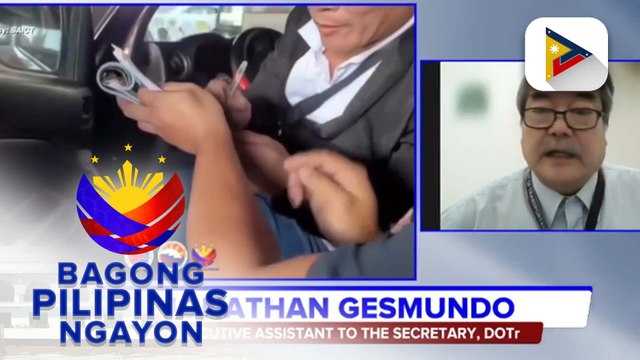 Panayam kay Executive Assistant to the DOTr Secretary Jonathan Gesmundo tungkol sa paghuli sa violators ng EDSA busway at anti-colorum operations na patuloy na isinasagawa