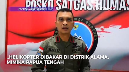 Polisi Pastikan Pilot Tewas dan Helikopter Dibakar Oleh KKB
