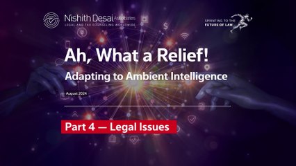 Adapting to Ambient Intelligence - Part 4 -  Legal Issues