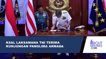 KSAL LAKSAMANA TNI MUHAMMAD ALI MENERIMA KUNJUNGAN PANGLIMA ARMADA  KE-7 AS, VICE ADMIRAL FRED KACHER