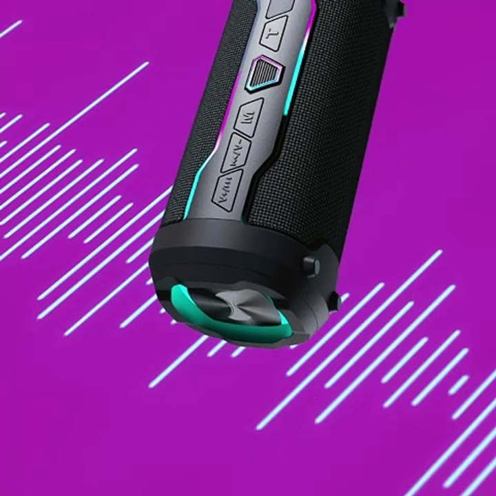 H-Sound NEON -WIRELESS BLUETOOTH SPEAKER WITH LED LIGHTS & FM RADIO Portable Bluetooth Speaker Online - Dubai