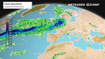 Fiumi atmosferici sull'Europa