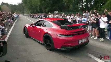 Video herunterladen: Sportscars Accelerating - Huracan RWD, 730HP M3 G80, 488 Pista, Remus M5, Project 8, M4 CSL, 992 GT3