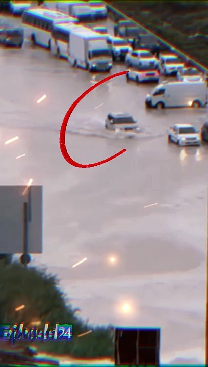 Nissan Patrol | in water after heavy rain in Dubai #dubai  #epulse24 #automobile