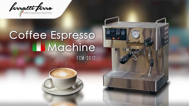 MESIN KOPI FULL STAINLESS DENGAN 1 TAHUN GARANSI PUMP DAN HEATER - FERRATTI FERRO FCM 3012