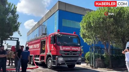 Arnavutköy'de fabrikasında yangın paniği