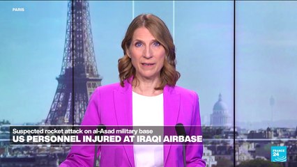 A rocket attack at an Iraqi military base injures US personnel