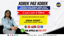 Korek pas korek ( li bon conner )  Dorothy Bonnefemme reçoit Usha Oodit_0