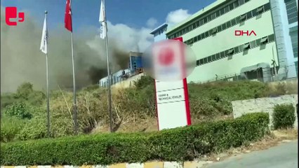 Arnavutköy'de fabrika yangını