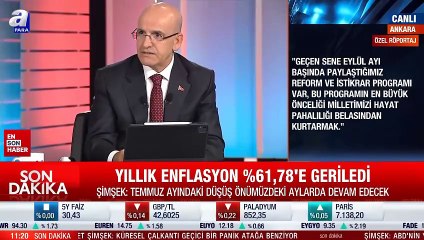 Mehmet Şimşek, ekonomiyi değerlendirdi