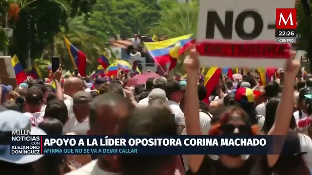 María Corina Machado encabeza protestas en Venezuela contra resultados electorales