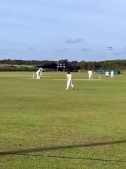 Holsworthy overseas Herschelle Poggenpoel brings up his first Division Two East century for the club.