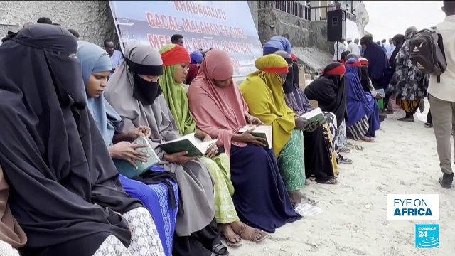 Somalis protest following an Al-Shabaab assault that killed at least 37 in Mogadishu