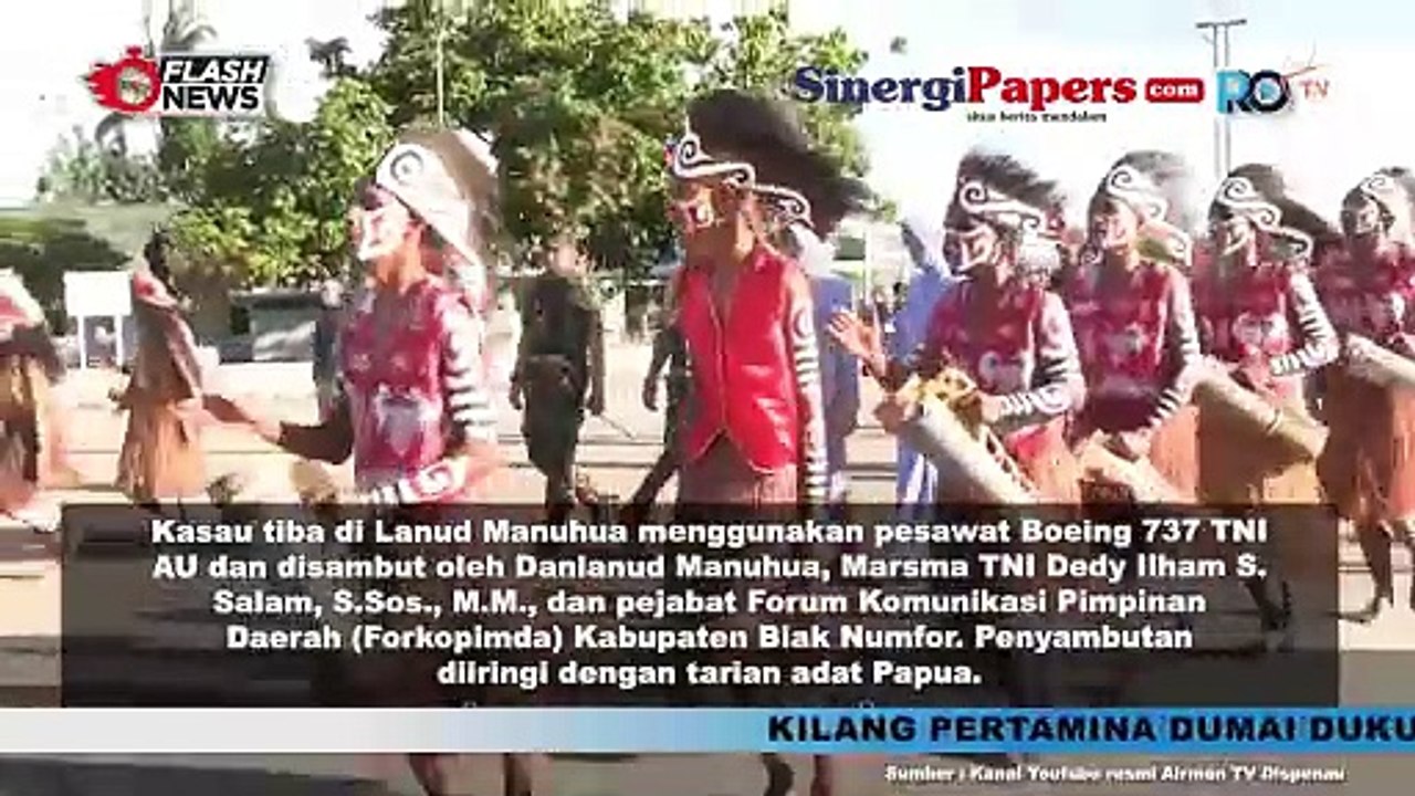 Kunker Ke Lanud Manuhua, Papua Kasau Marsekal TNI M. Tonny Harjono Tinjau Kesiapan Satuan