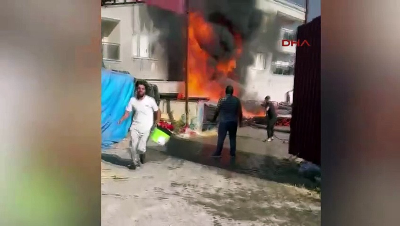 Diyarbakır’da yürekleri ağza getiren yangın