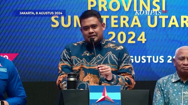 Respons Bobby Nasution usai Resmi Didukung Demokrat Maju Pilgub Sumut 2024