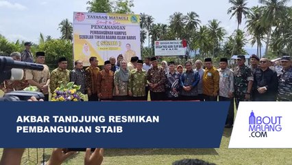 AKBAR TANDJUNG MERESMIKAN PEMBANGUNAN SEKOLAH TINGGI AGAMA ISLAM BARUS