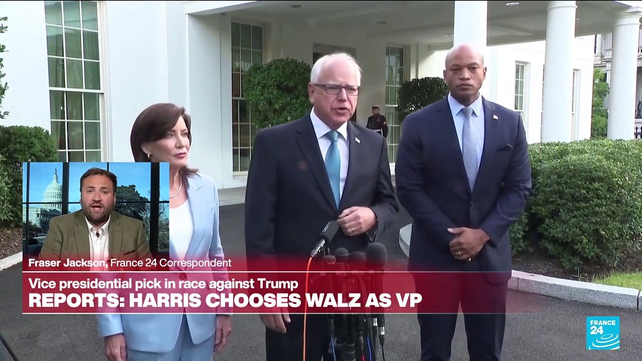 Harris picks Minnesota Gov. Tim Walz as her running mate