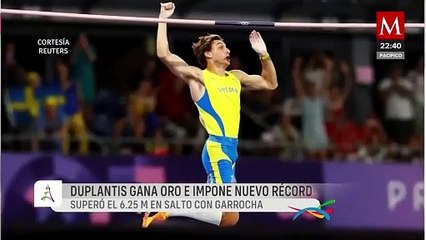 Armand Duplantis gana oro e impone nuevo récord en salto con garrocha