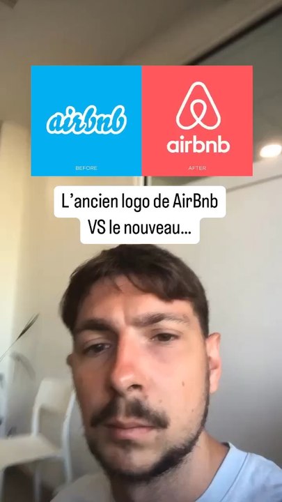 L’ancien logo de AirBnb VS le nouveau… (exclusivité DAILYMOTION)
