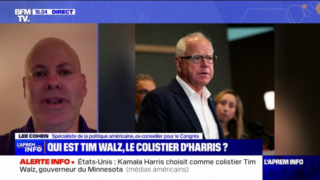 Qui est Tim Walz, le colistier choisi par Kamala Harris pour la présidentielle américaine?