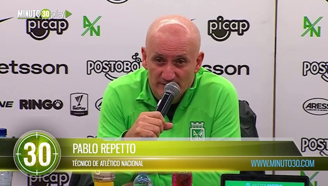 “Nos llevamos el premio de un punto” Pablo Repetto, técnico de Atlético Nacional