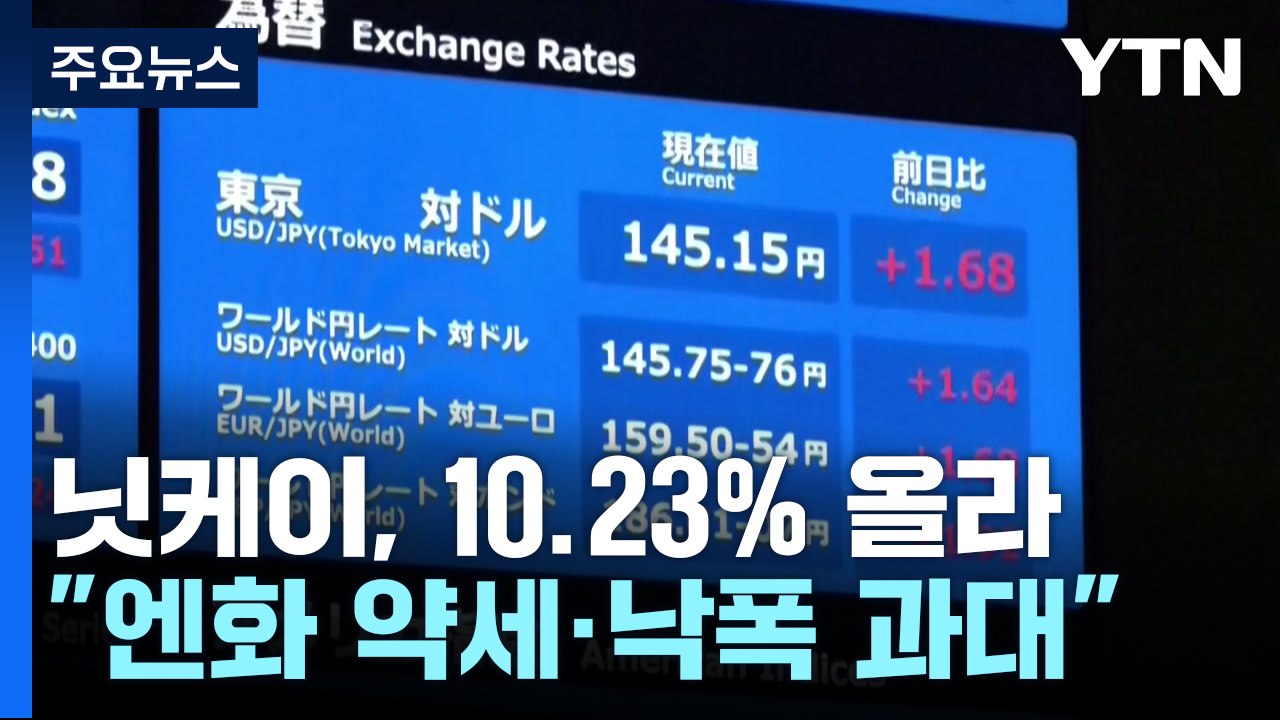 日증시 10.23%↑...대폭락 하루 만에 사상 최대폭 상승 / YTN