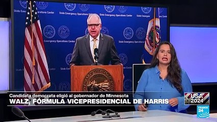 Harris anuncia a Tim Walz como su fórmula a la Vicepresidencia