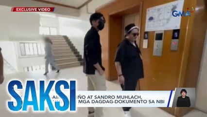 Mag-amang Niño at Sandro Muhlach, nagsumite ng mga dagdag-dokumento sa NBI | Saksi