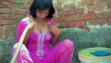 Pakistani girl openly bath