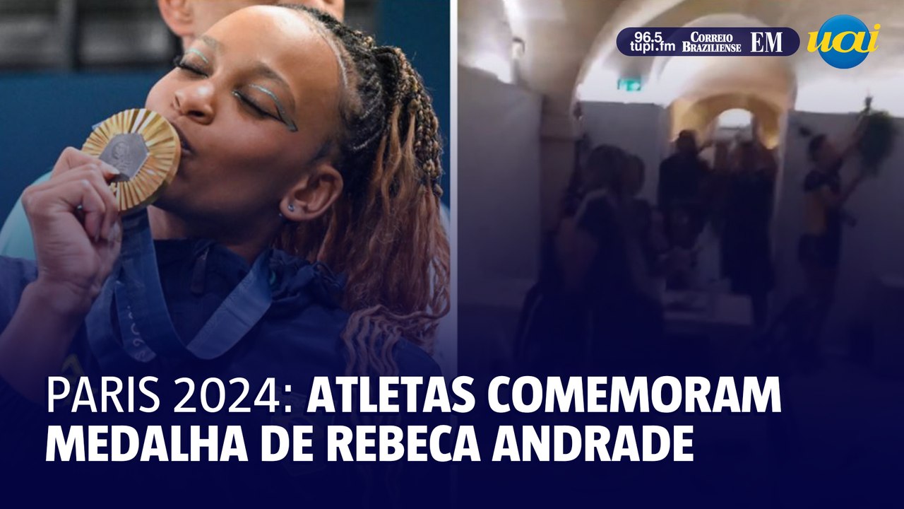 Atletas brasileiros reagem em tempo real ao ouro de Rebeca Andrade