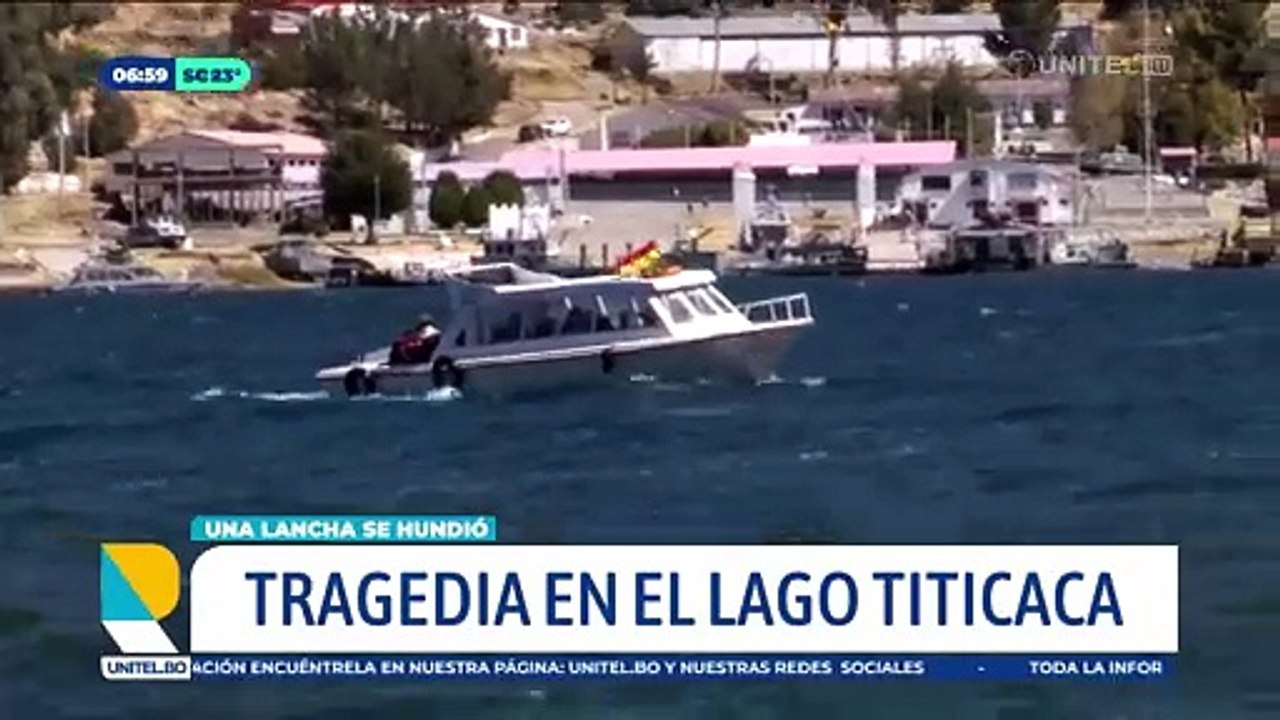 Investigan la muerte de cuatro personas luego que su lancha se hundiera en el lago Titicaca, hay un desaparecido